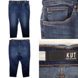 Kut from the Kloth Jeans Rachel Mom Women’s Plus Size 24W Dark Wash Hi-Rise